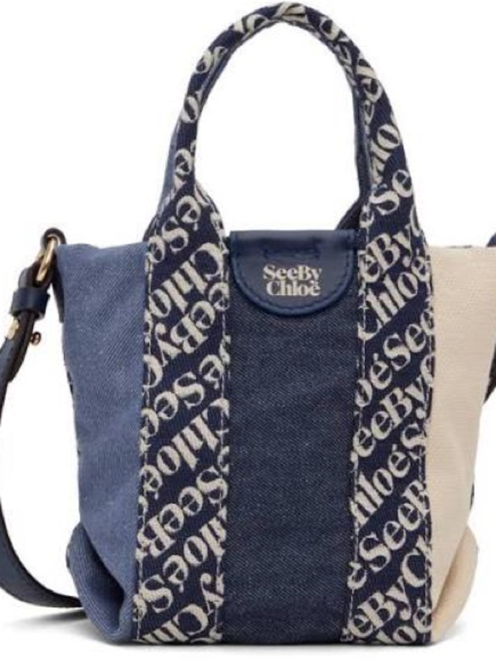 See By Chloe mini Laetizia tote bag with cross body strap
